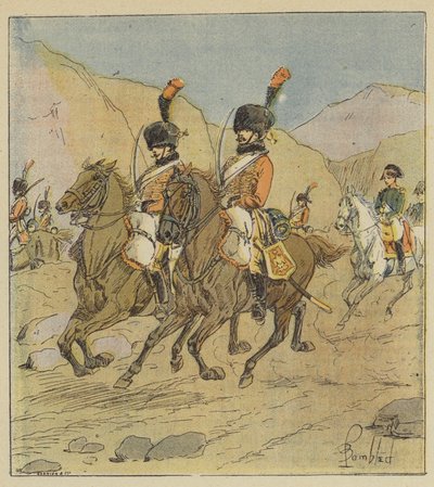 Napoleone lascia improvvisamente la Spagna da after Louis Charles Bombled