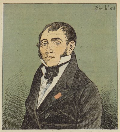 Ritratto di Las-Cases da after Louis Charles Bombled