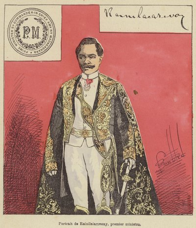 Ritratto di Rainilaiarivony, primo ministro da after Louis Charles Bombled