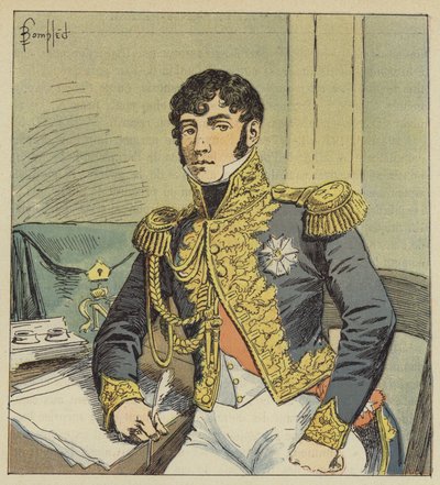 Ritratto del conte di Montholon, esecutore testamentario di Napoleone da after Louis Charles Bombled