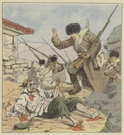 Soldato russo mutilato dopo il combattimento da after Louis Charles Bombled