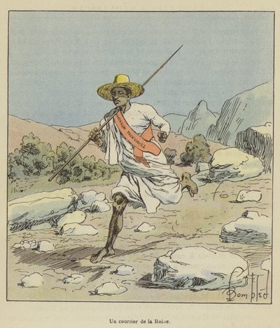 Un corriere della Regina da after Louis Charles Bombled