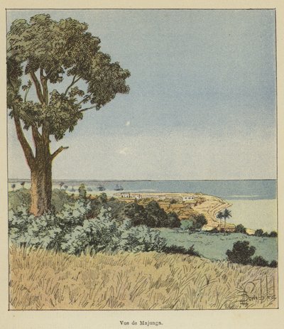 Veduta di Majunga da after Louis Charles Bombled