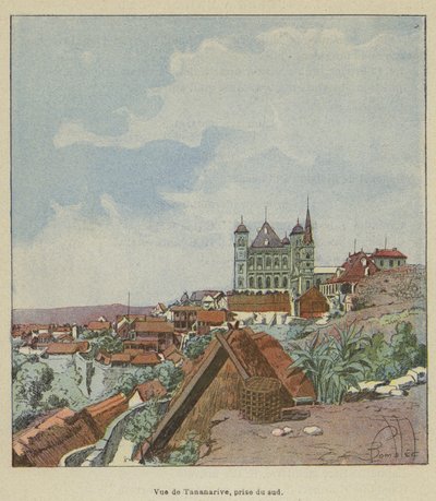 Veduta di Tananarive, presa dal sud da after Louis Charles Bombled