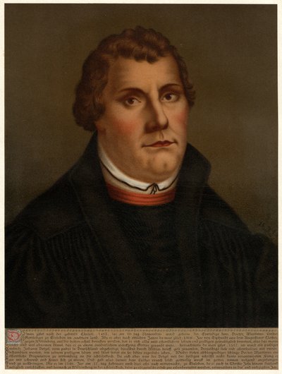 Martin Lutero da after Lucas Cranach the Elder