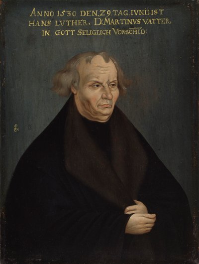Ritratto di Hans Luther, c.1700 da after Lucas Cranach the Elder