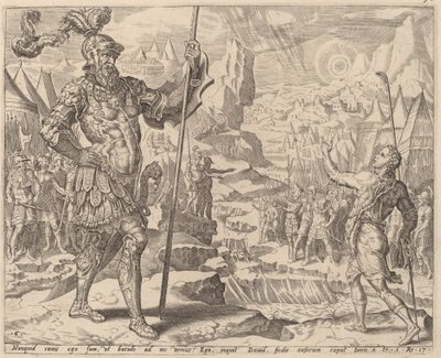 Davide incontra Golia da after Maerten van Heemskerck