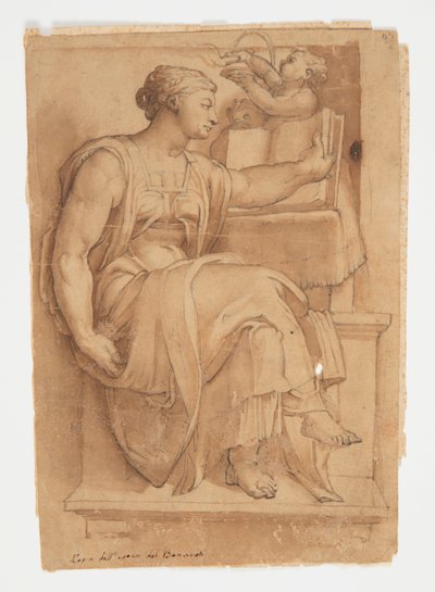Sibilla Eritrea dal soffitto della Cappella Sistina, dopo Michelangelo da after Michelangelo Buonarroti