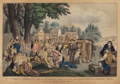 Il Trattato di Wm. Penn con gli Indiani Quando Fondò la Provincia di Pennsa. 1661: L
