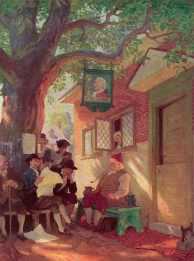 Illustrazione per Rip Van Winkle da after Newell Convers Wyeth