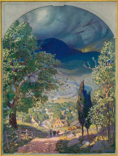Illustrazione per Rip Van Winkle da after Newell Convers Wyeth