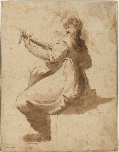 Il suonatore di liuto da after Orazio Gentileschi