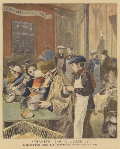 Carità degli studenti da after Oswaldo Tofani