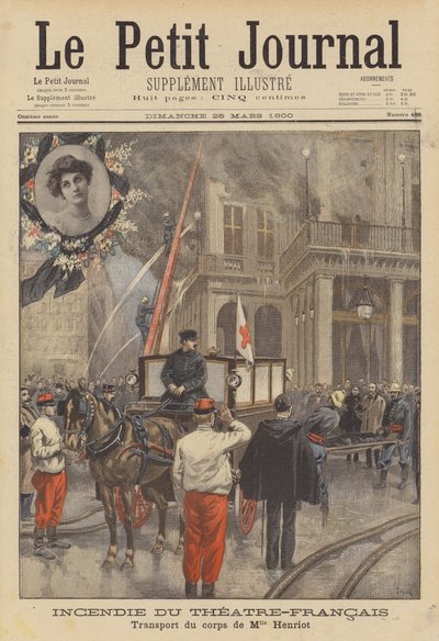 Incendio al Théâtre-Français da after Oswaldo Tofani