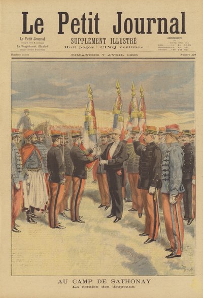 Cerimonia militare al Campo di Sathonay da after Oswaldo Tofani