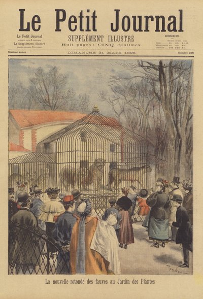 Nuovo recinto per animali selvatici nel Jardin des Plantes da after Oswaldo Tofani
