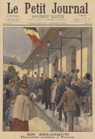 Paul Deroulede riceve un caloroso benvenuto a Tournai, Belgio da after Oswaldo Tofani