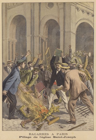 Rivolte a Parigi da after Oswaldo Tofani
