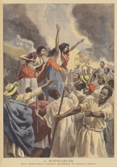 Le principesse reali che predicano la guerra santa in Madagascar da after Oswaldo Tofani