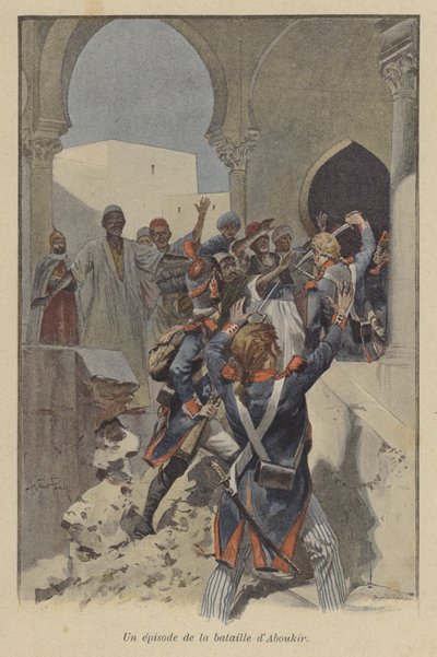 Un episodio durante la battaglia di Abukir, Egitto, 1799 da after Paris