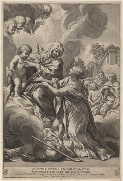 Vergine e Bambino con Martiri da after Pietro da Cortona