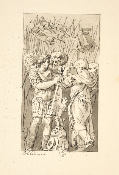 Scena della storia romana da after Polidoro da Caravaggio