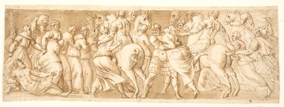 Il ratto delle Sabine, metà sinistra da after Polidoro da Caravaggio