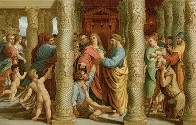 Guarigione del nato storpio da after Raphael
