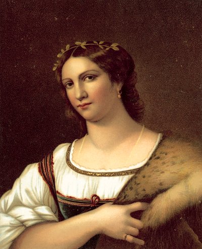 La Fornarina (cromolitografia) da after Raphael