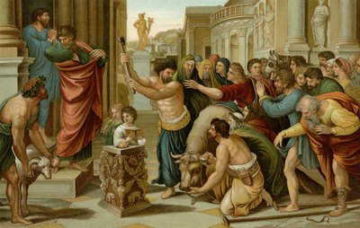 Paolo e Barnaba a Listra da after Raphael
