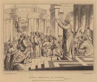 San Paolo predica ad Atene, Atti da after Raphael