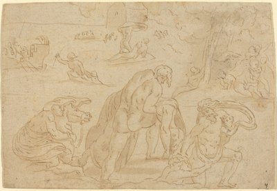 Il Diluvio, dalla Loggia del Vaticano da after Raphael