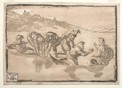 La pesca miracolosa da after Raphael