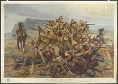 Tutto ciò che restava di loro, 17th Lancers vicino a Modderfontein, 17 settembre 1901 da after Richard Caton II Woodville