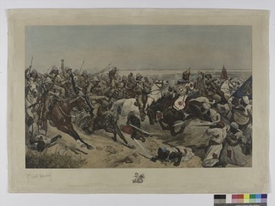 La carica dei 21st Lancers nella battaglia di Omdurman, 1898 da after Richard Caton II Woodville