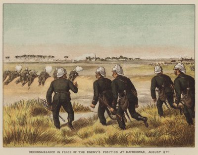 Ricognizione in forze della posizione nemica a Kafrdowar, 5 agosto da after Richard Simkin