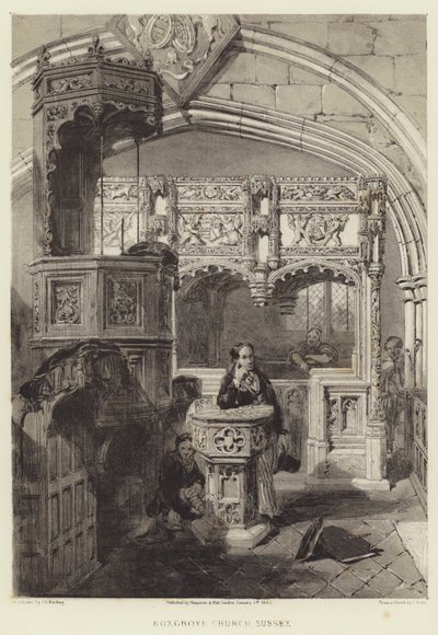 Chiesa di Boxgrove, Sussex da Samuel (after) Prout