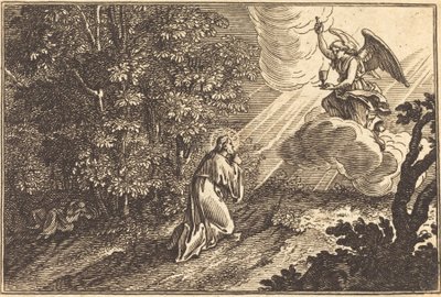 Cristo che prega sul Monte degli Ulivi da after Sébastien Le Clerc I