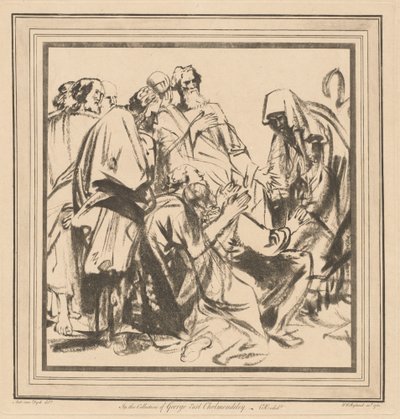 Giacobbe Convinto a Mandare Beniamino con i Suoi Fratelli in Egitto da after Sir Anthony van Dyck William Wynne Ryland