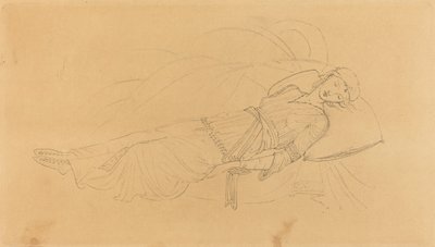 La bella addormentata nel bosco da after Sir Edward Coley Burne Jones