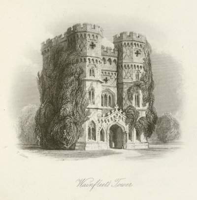 Torre di Wainfleet da after Thomas Allom