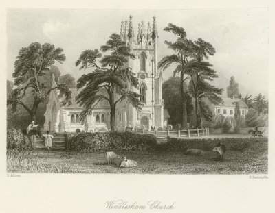 Chiesa di Windlesham da after Thomas Allom
