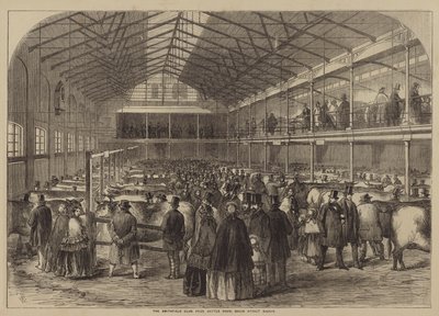 Mostra del bestiame premiato del Club di Smithfield, Bazaar di Baker Street da after Thomas Harrington Wilson
