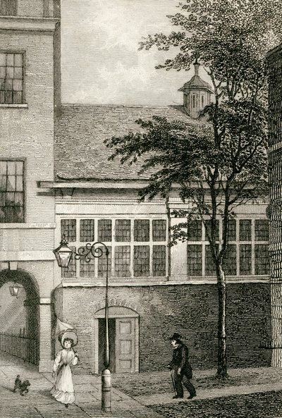 Barnards Inn Hall, 1830 da Thomas Hosmer after Shepherd