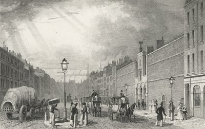 Farringdon Street e la prigione di Fleet, 1830 da Thomas Hosmer after Shepherd