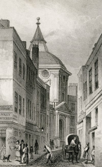 Collegio dei Medici, Warwick Lane, 1830 da Thomas Hosmer after Shepherd