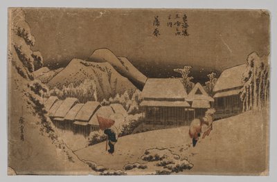 Kambara: Neve serale da after Utagawa Hiroshige