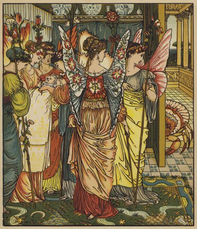 Apparizione del granchio fatato da after Walter Crane