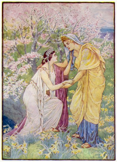 Demetra gioì, perché sua figlia era al suo fianco da after Walter Crane