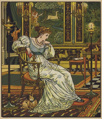 Desiree nel suo palazzo da after Walter Crane